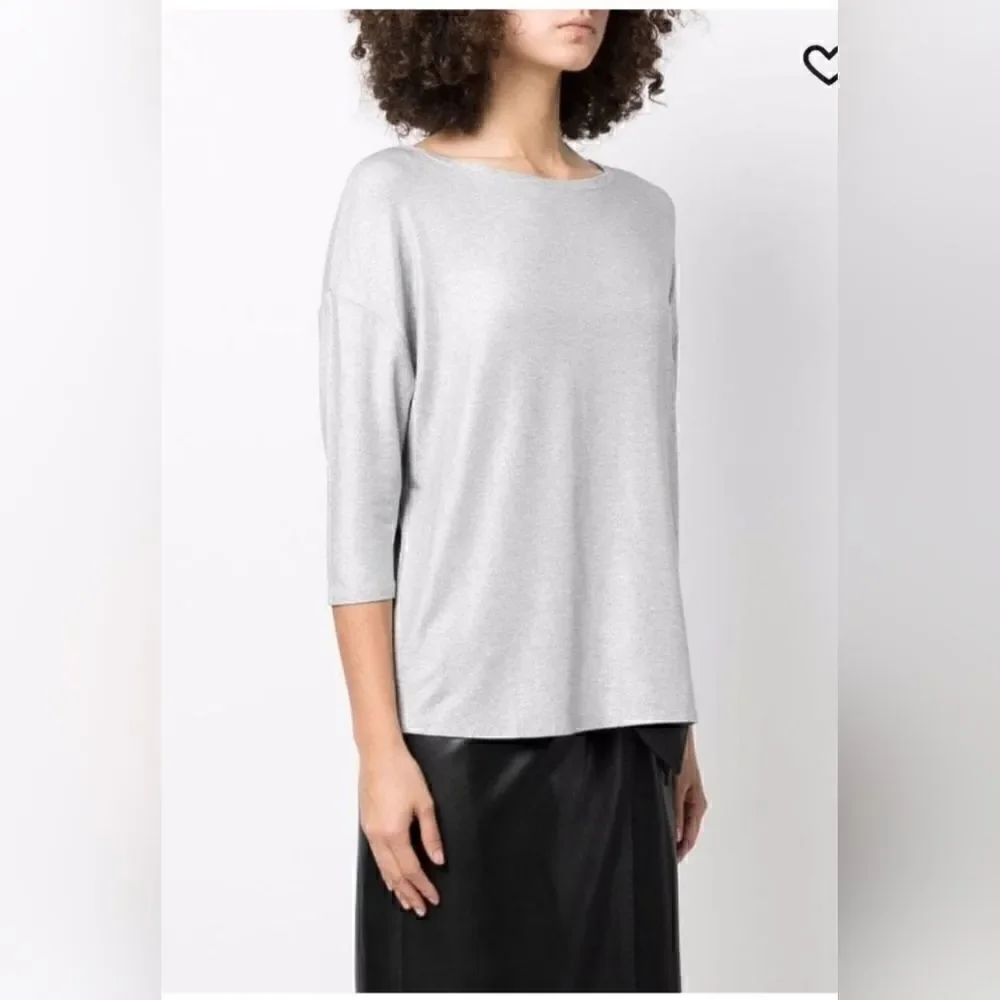 NWT Majestic Filatures  three quarter sleeve T shirt